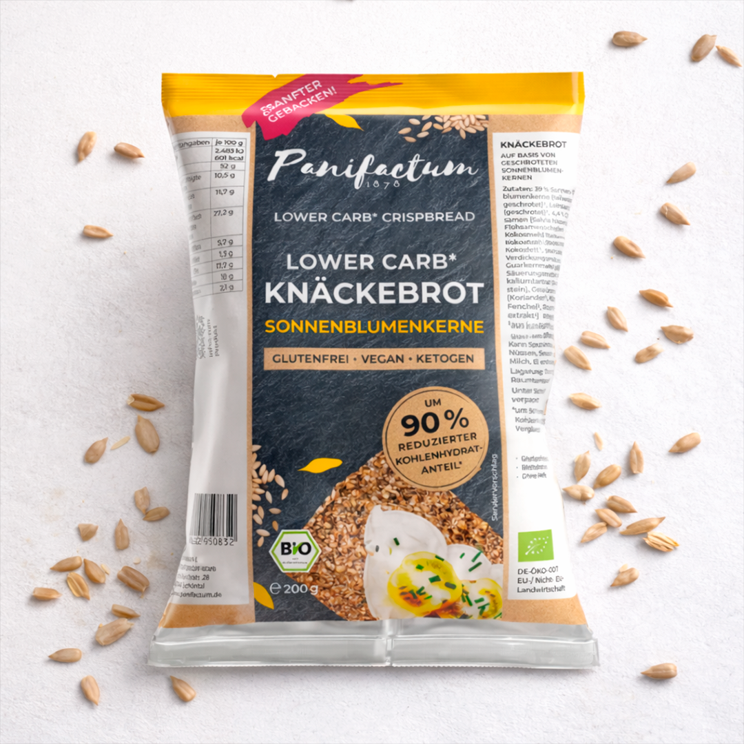 Low Carb Knäckebrot Sonnenblumenkerne BIO