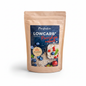 Panifactum Low-Carb Porridge nature – professionelles Produktfoto, weißer Hintergrund, 500g
