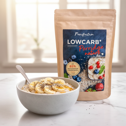 Panifactum Low Carb Porridge Nature 300g – mit Banane, Chiasamen und Honig, ketogen, glutenfrei